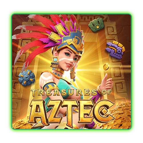 สัญลักษณ์พิเศษในเกมสล็อต Treasures of Aztec เช่น พีระมิด ทองคำ มงกุฎ ช่วยให้คุณได้รับรางวัลใหญ่